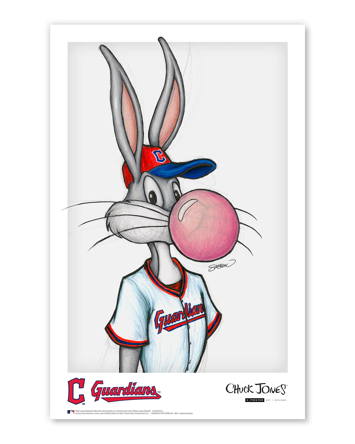 Bubblegum Bugs x MLB Guardians Limited Edition Art Print