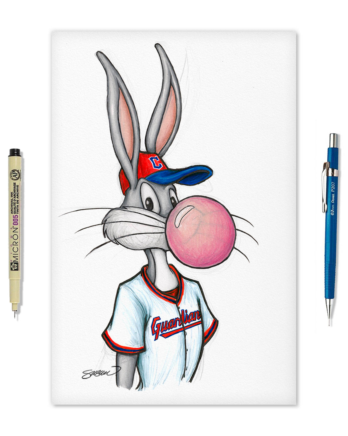Bubblegum Bugs x MLB Guardians Limited Edition Art Print