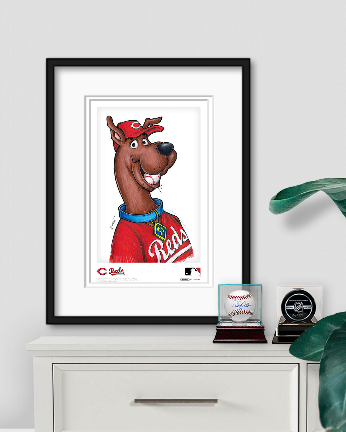 Scooby Doo x MLB Reds Limited Edition Art Print