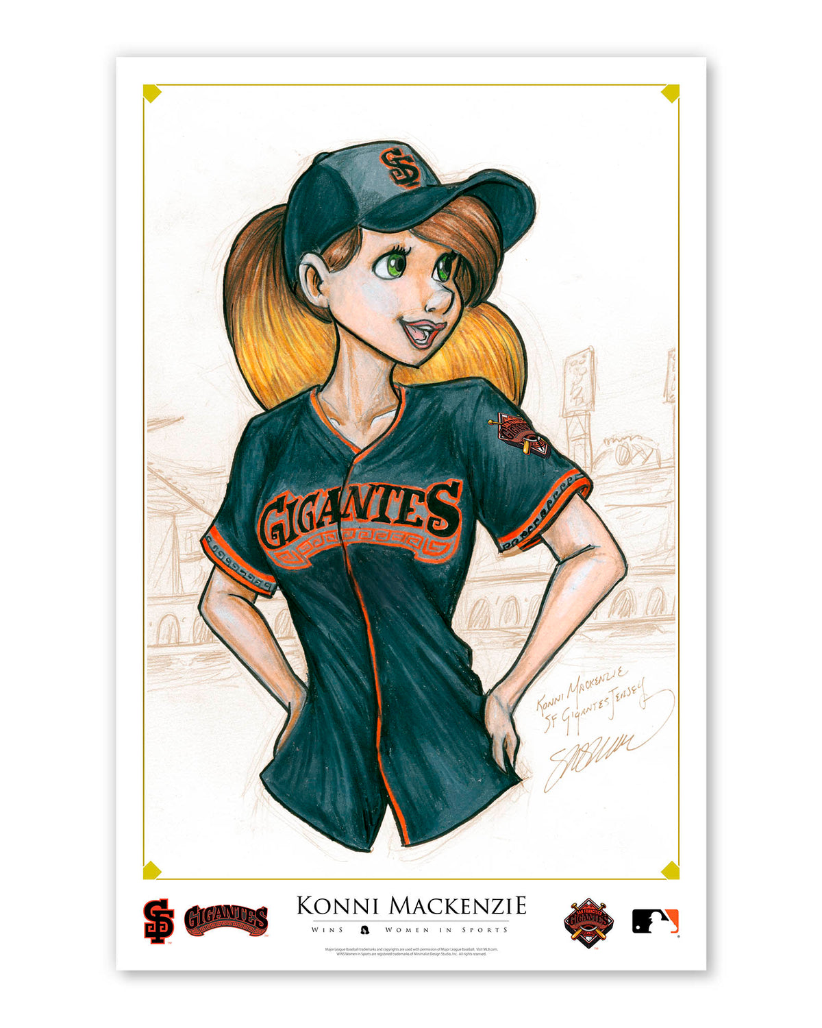 WinS® San Francisco Giants Gigantes - Konni Mackenzie Artwork