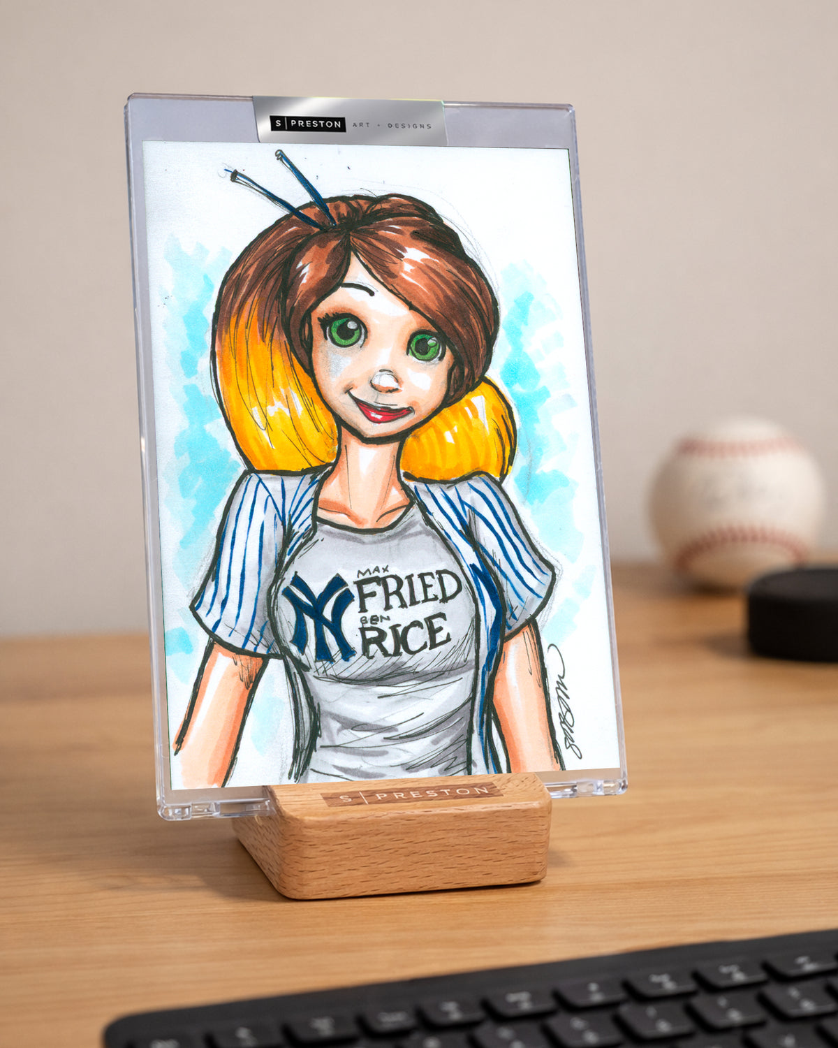 WinS® Every Day Konni Mackenzie Original Art Slab - Yankees 2026