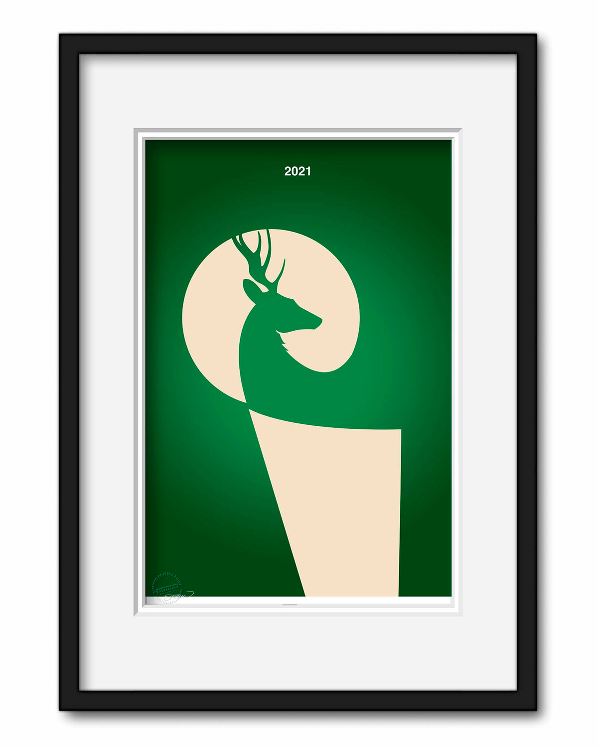 Minimalist 2021 Basketball Championship Art Print
