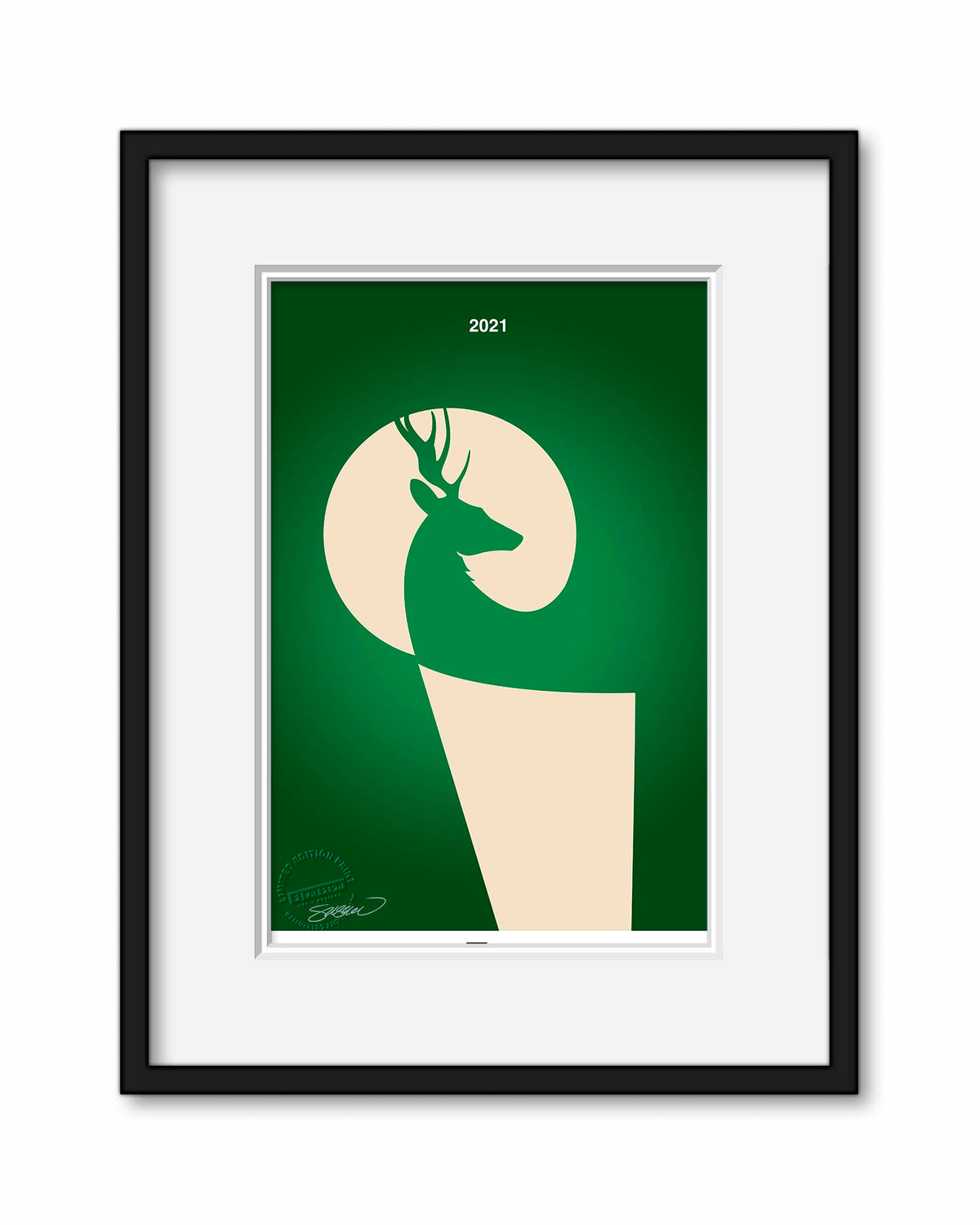 Minimalist 2021 Basketball Championship Art Print