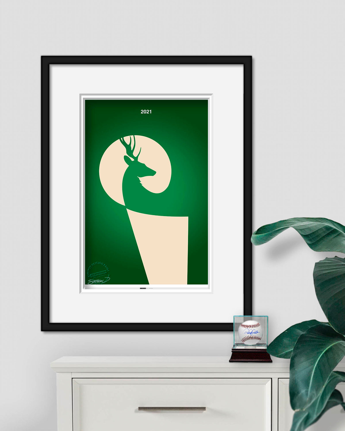 Minimalist 2021 Basketball Championship Art Print