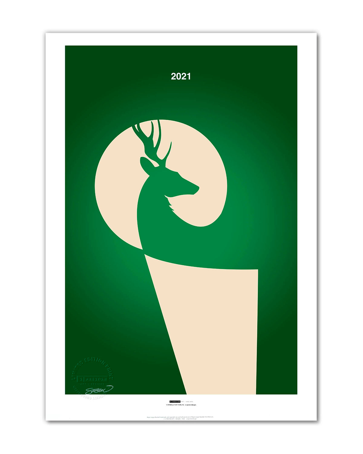 Minimalist 2021 Basketball Championship Art Print
