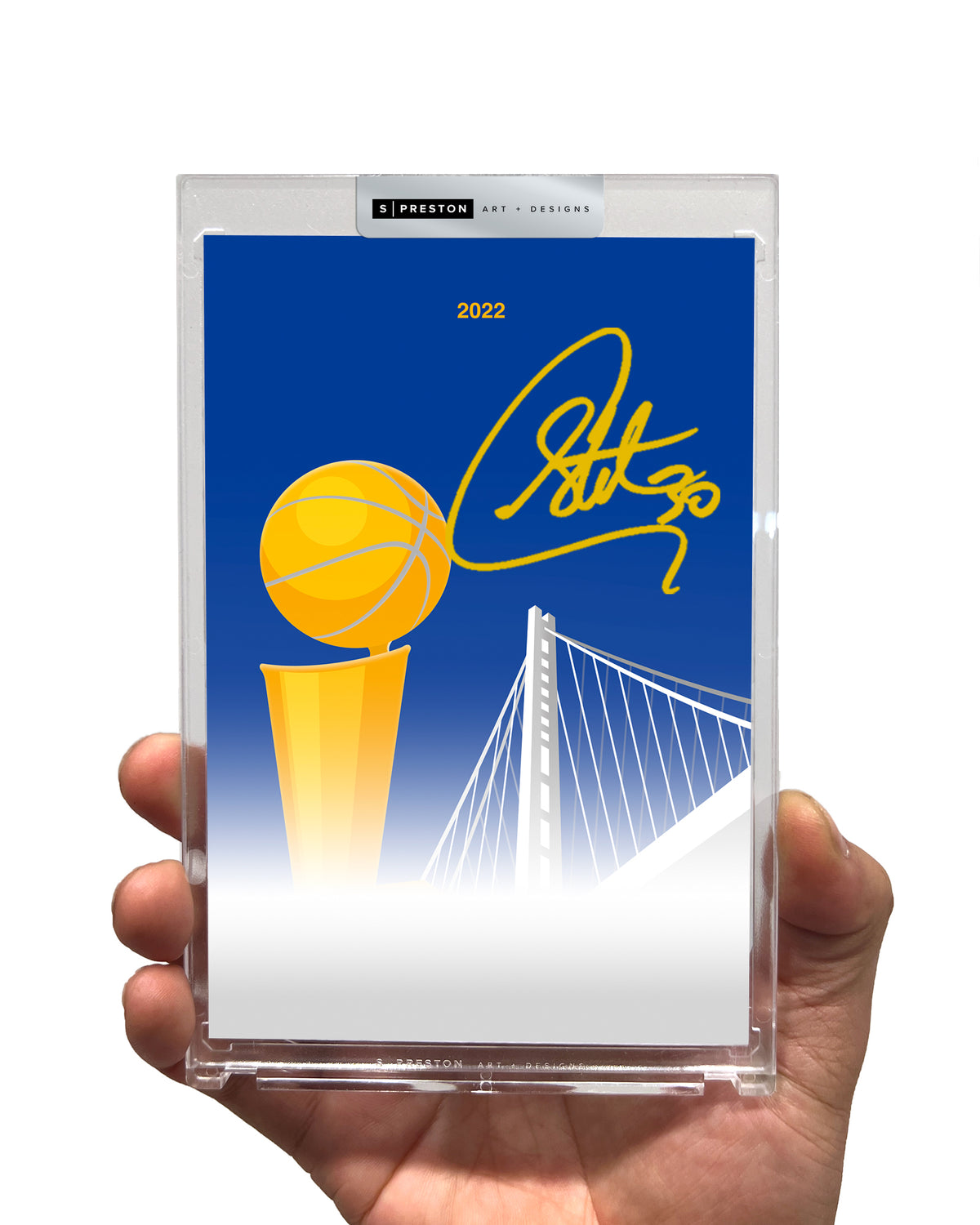 Minimalist Art Prints - Steph Curry Autographed Print - Authenticated