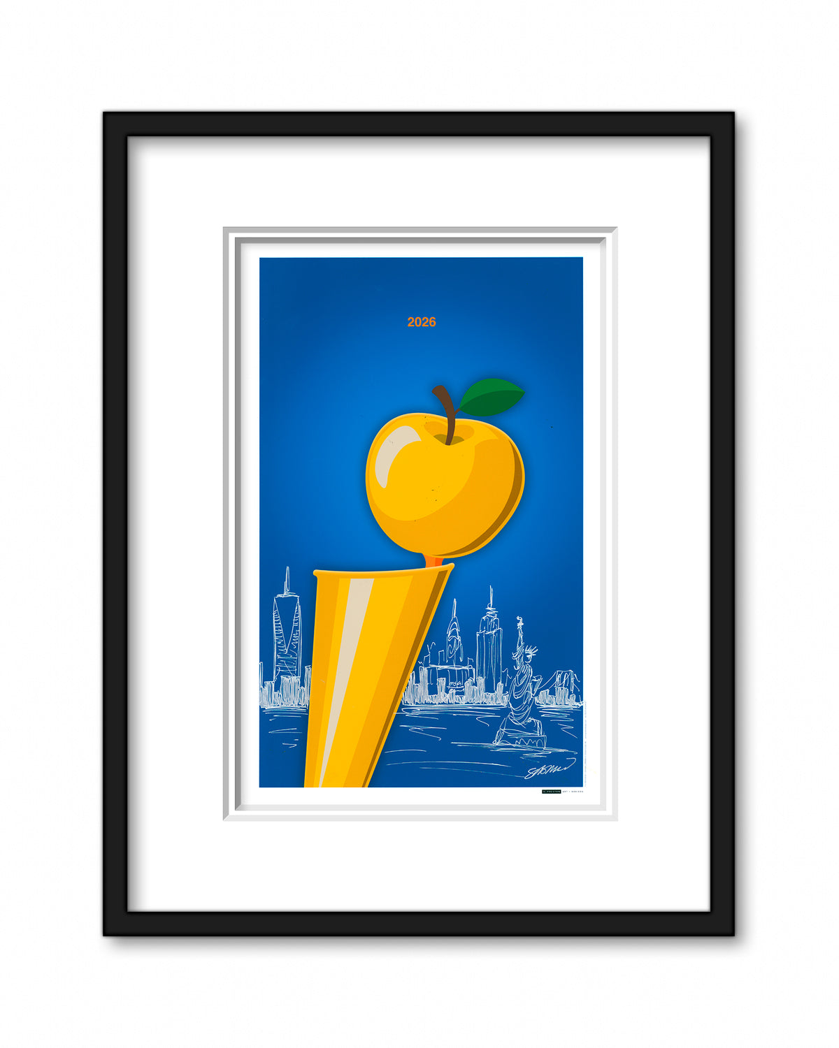 Minimalist 2026 Basketball Championship Art Print