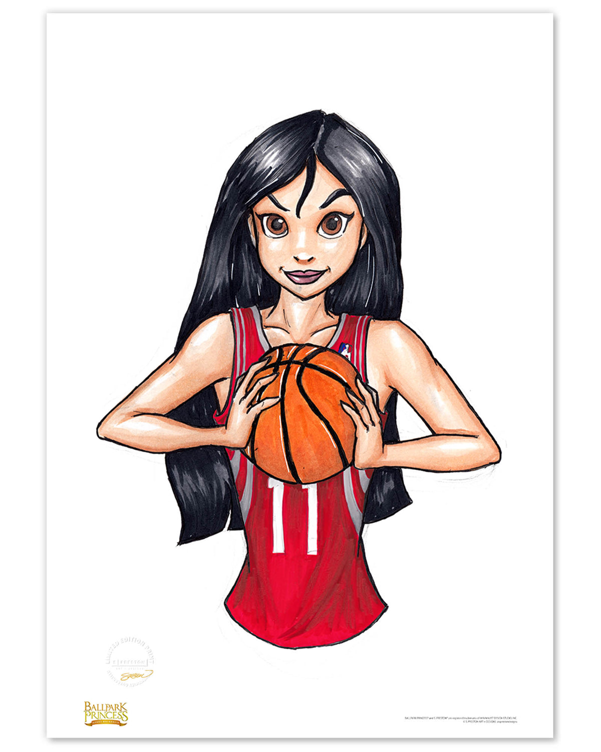 HOU Rockets Mulan Fine Art Print