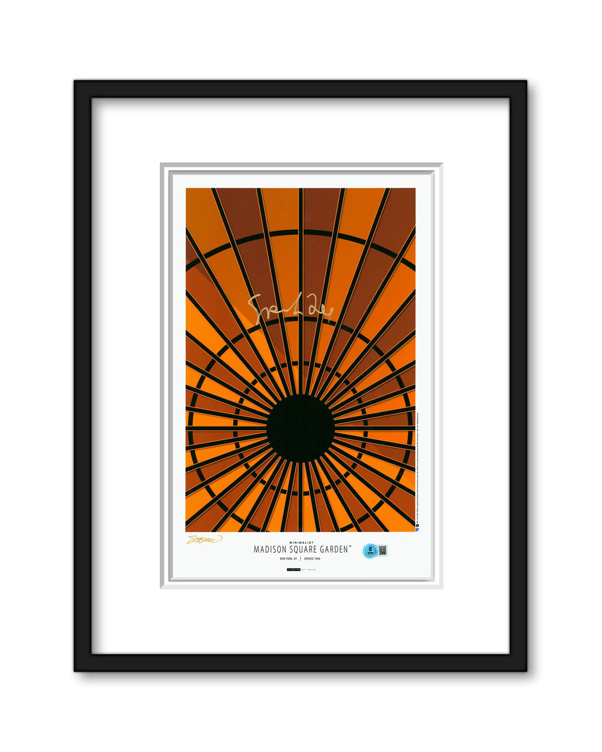 Minimalist Madison Square Garden - Spike Lee Autographed Poster Print - Authenticated