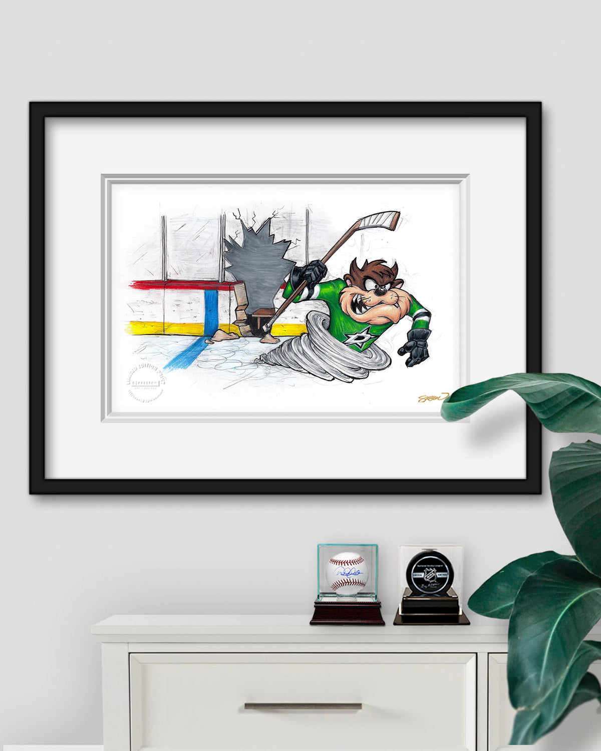 Tazmanian Line Change x NHL Stars Tazmanian Devil Limited Edition Fine Art Print