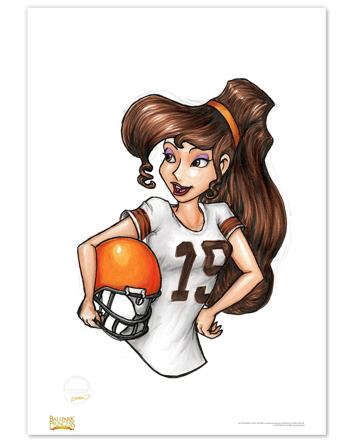 CLE Browns Meg Fine Art Print