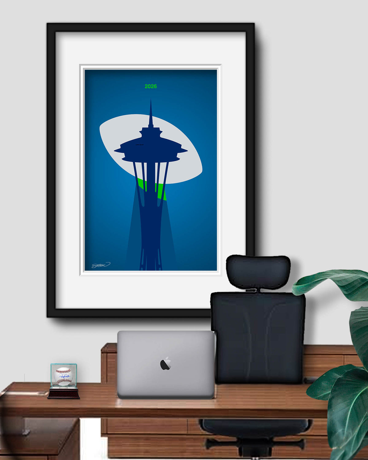 Minimalist 2026 Football Championship Art Print