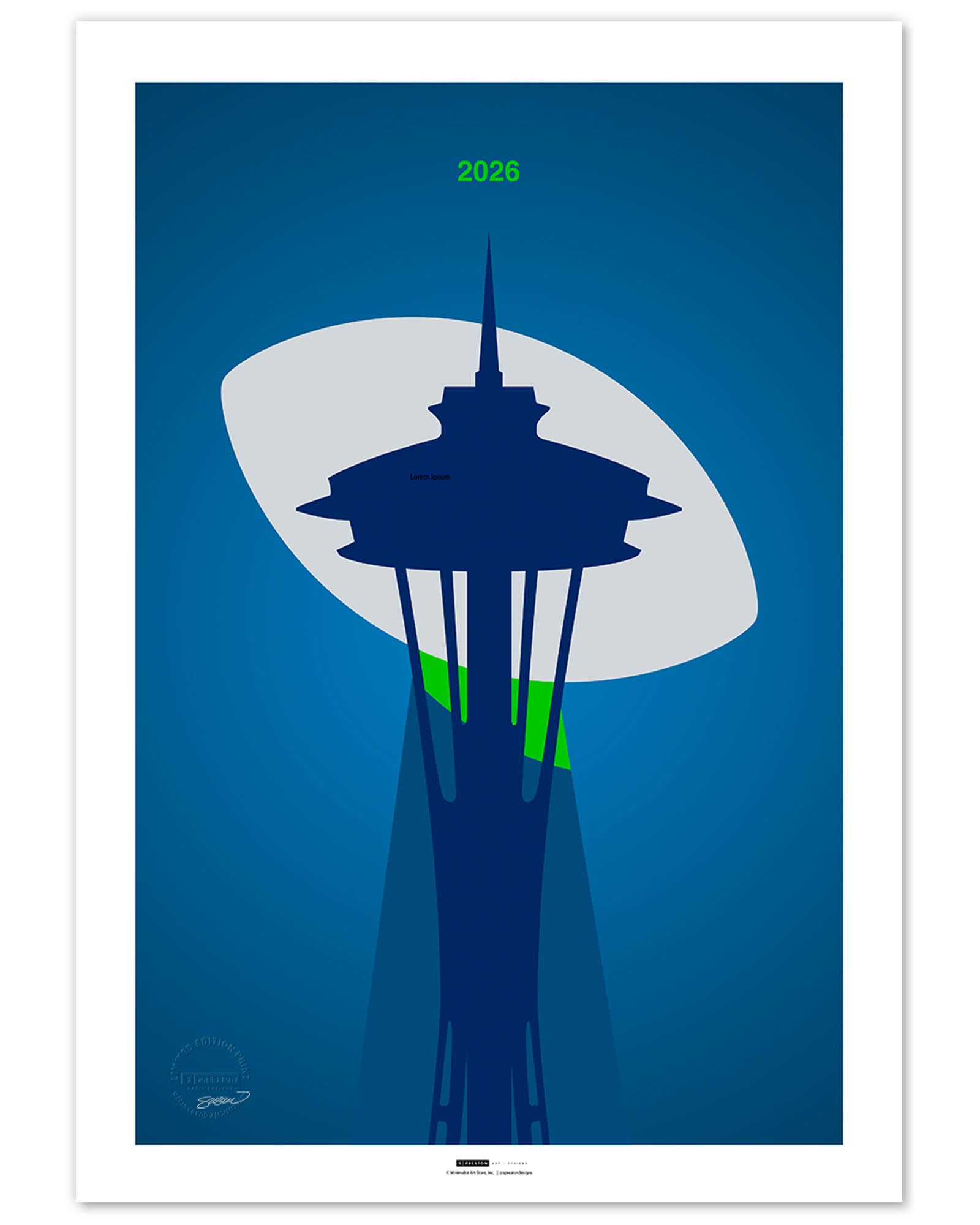 Minimalist Championship 2026 Limited Edition Art Print – S