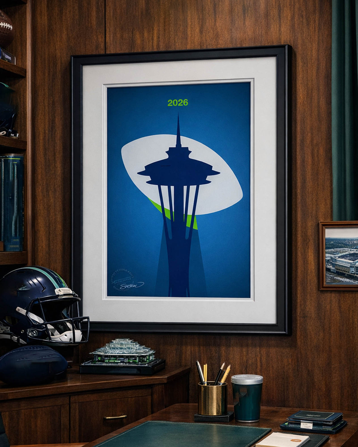 Minimalist 2026 Football Championship Art Print