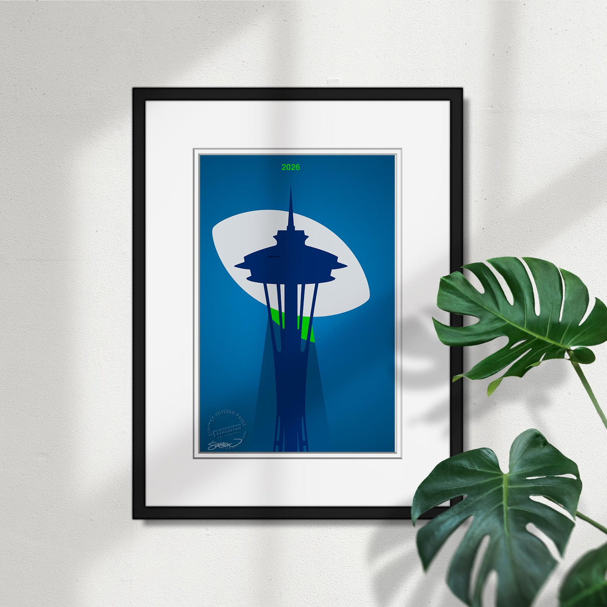 Minimalist 2026 Football Championship Art Print