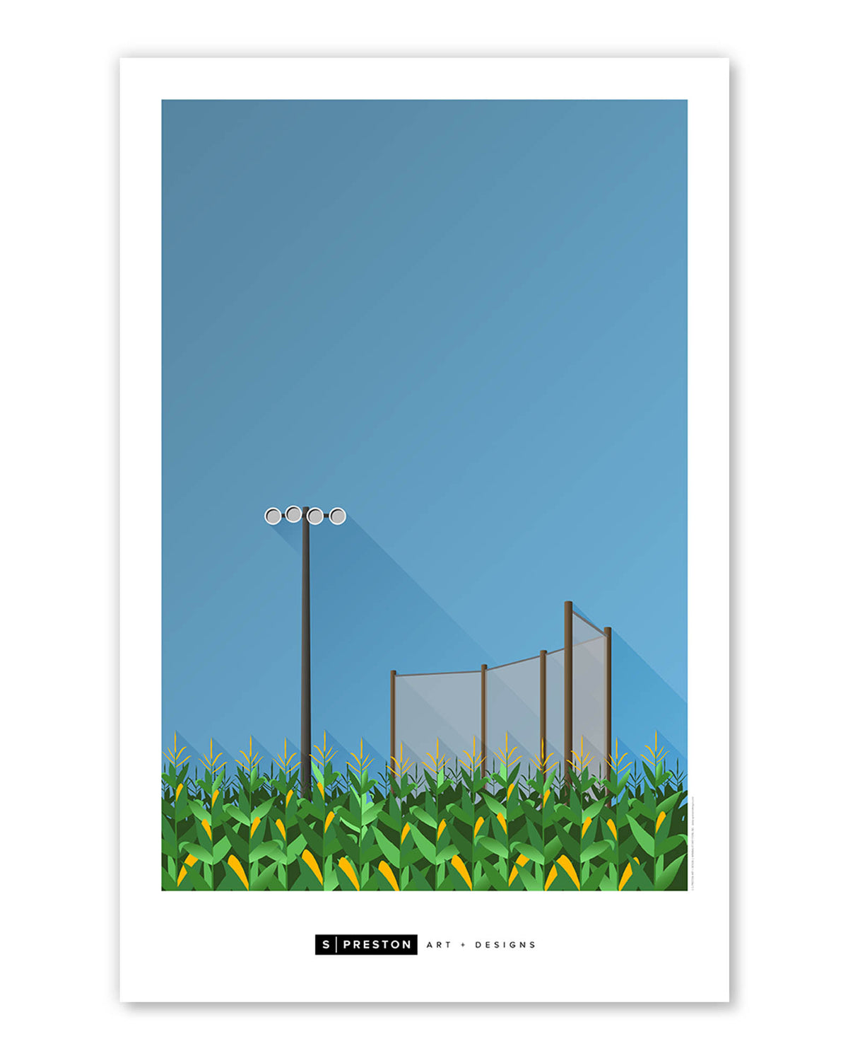 Minimalist Field Of Dreams Art Print