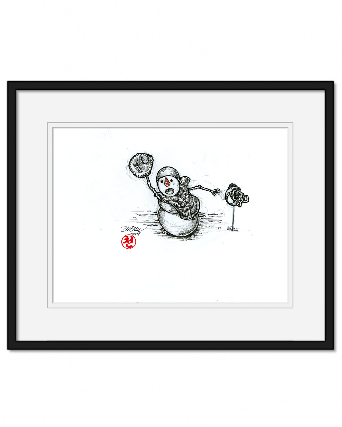 Team Frosties 2018 Ink Sketch Original Art