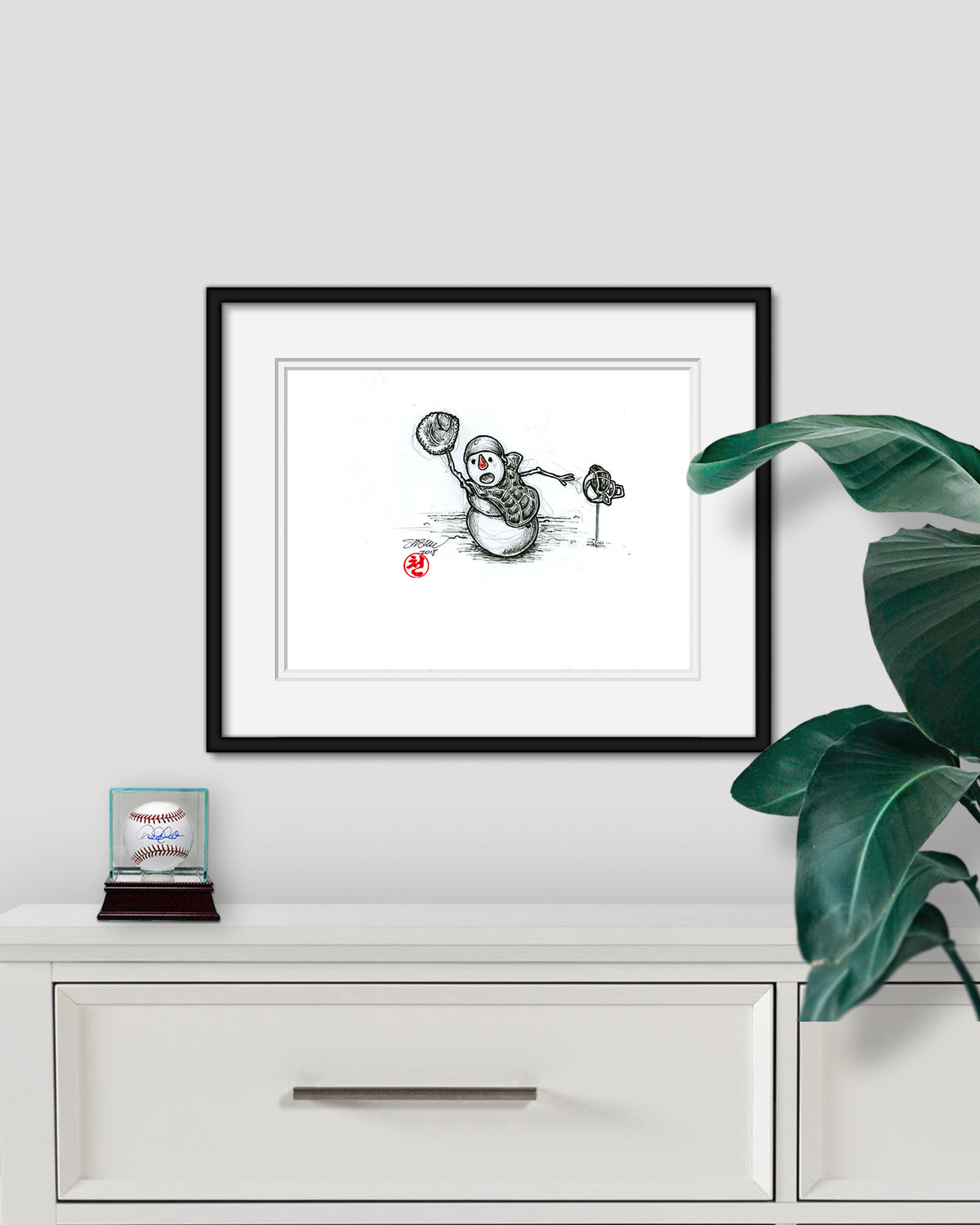 Team Frosties 2018 Ink Sketch Original Art