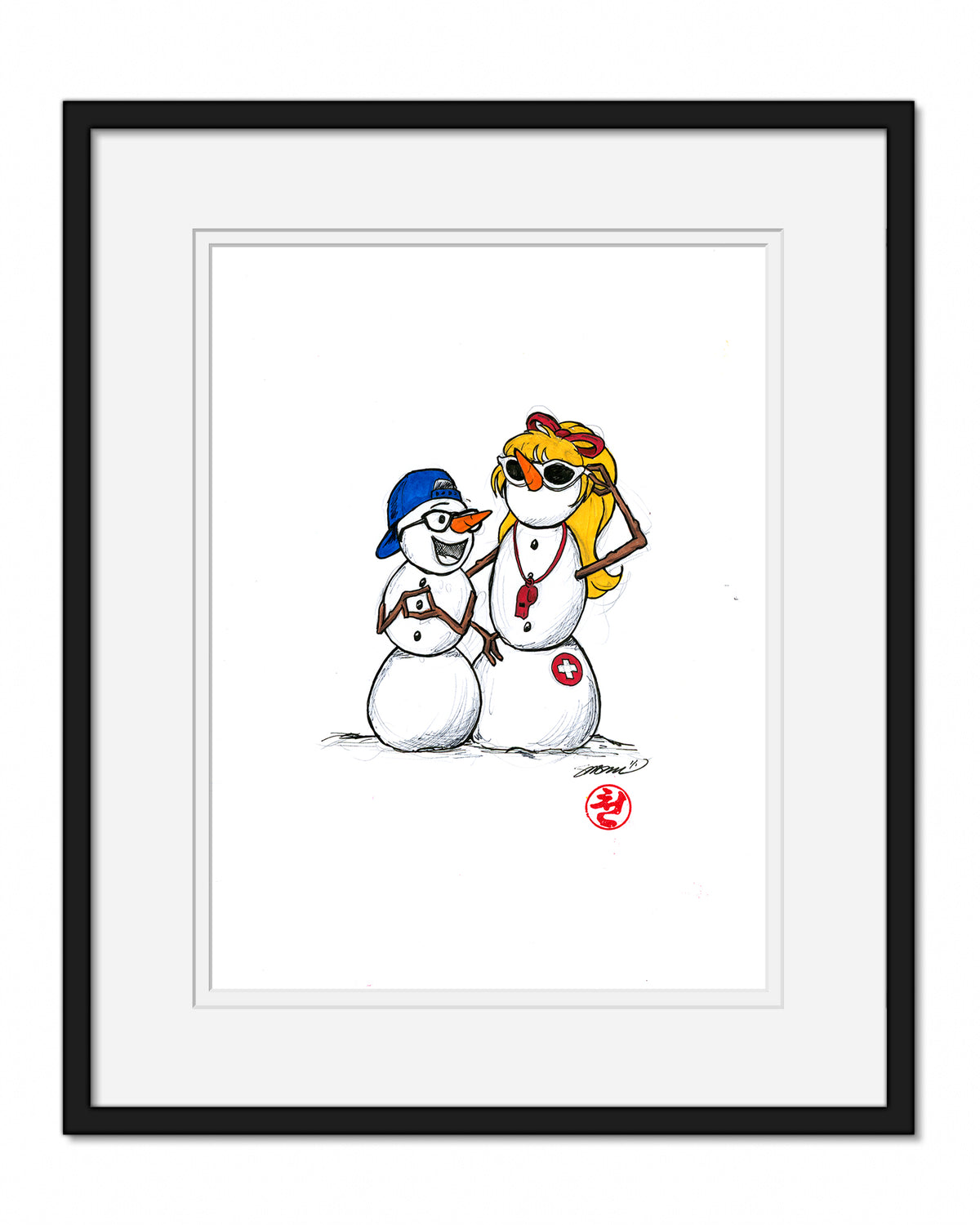 Team Frosties 2023 Ink Sketch Original Art