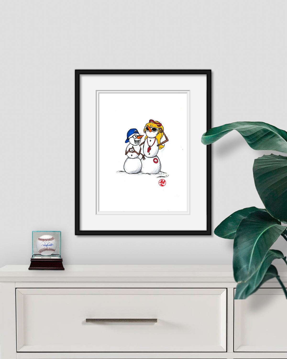 Team Frosties 2023 Ink Sketch Original Art