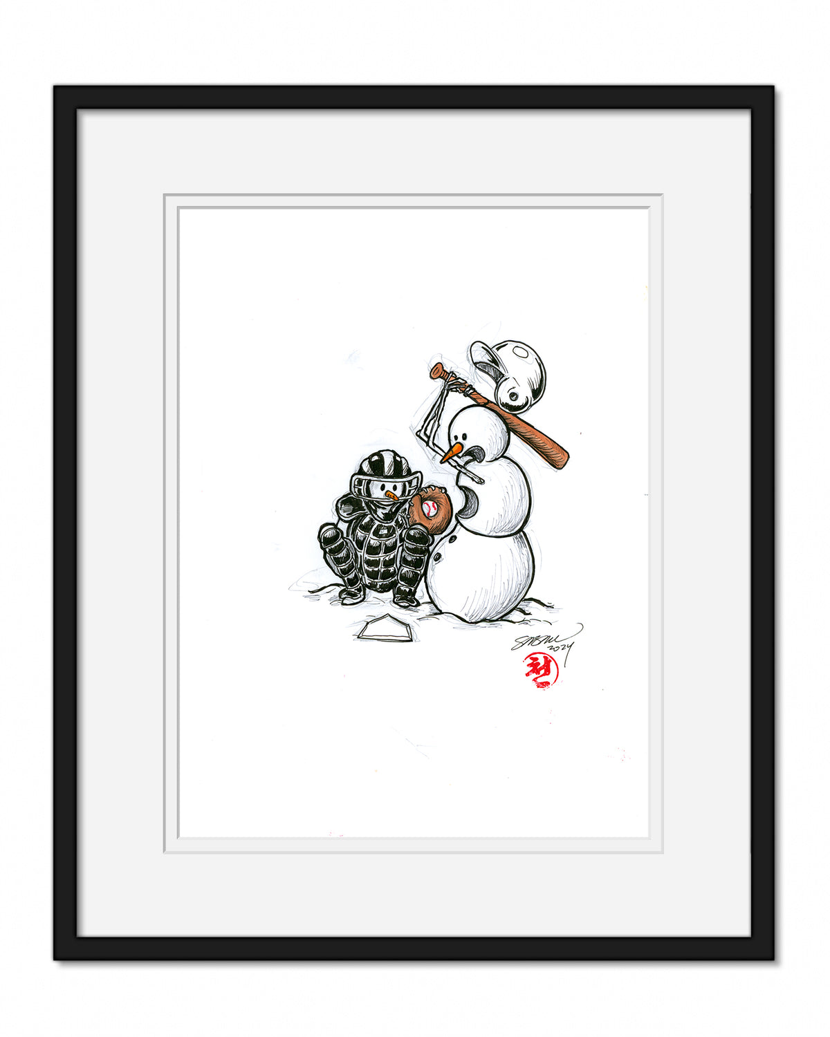 Team Frosties 2024 Ink Sketch Original Art