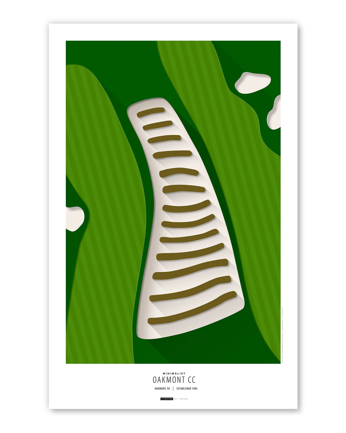 Minimalist Oakmont Country Club Art Print