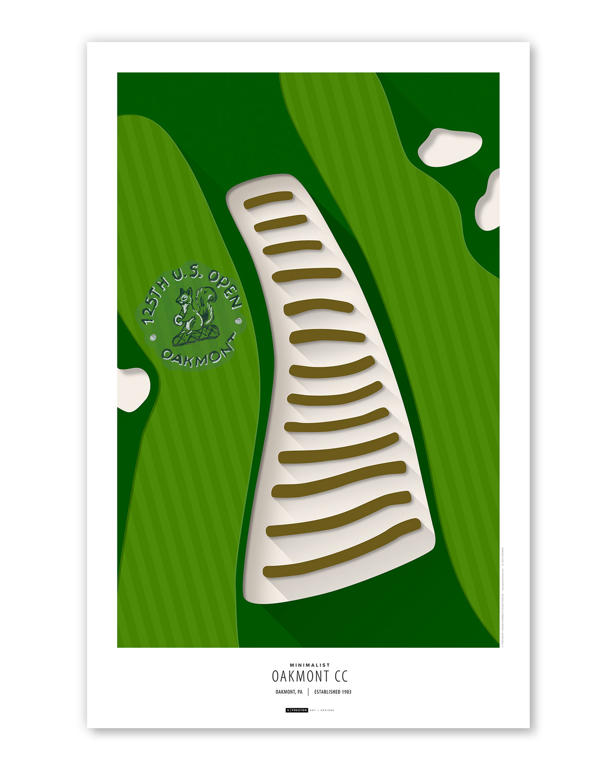 Minimalist Oakmont Country Club Art Print