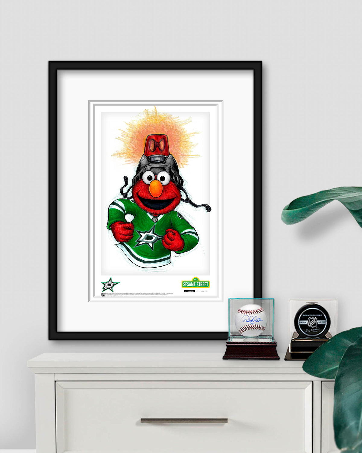 Elmo Loves Goals! x NHL Stars Limited Edition Art Print
