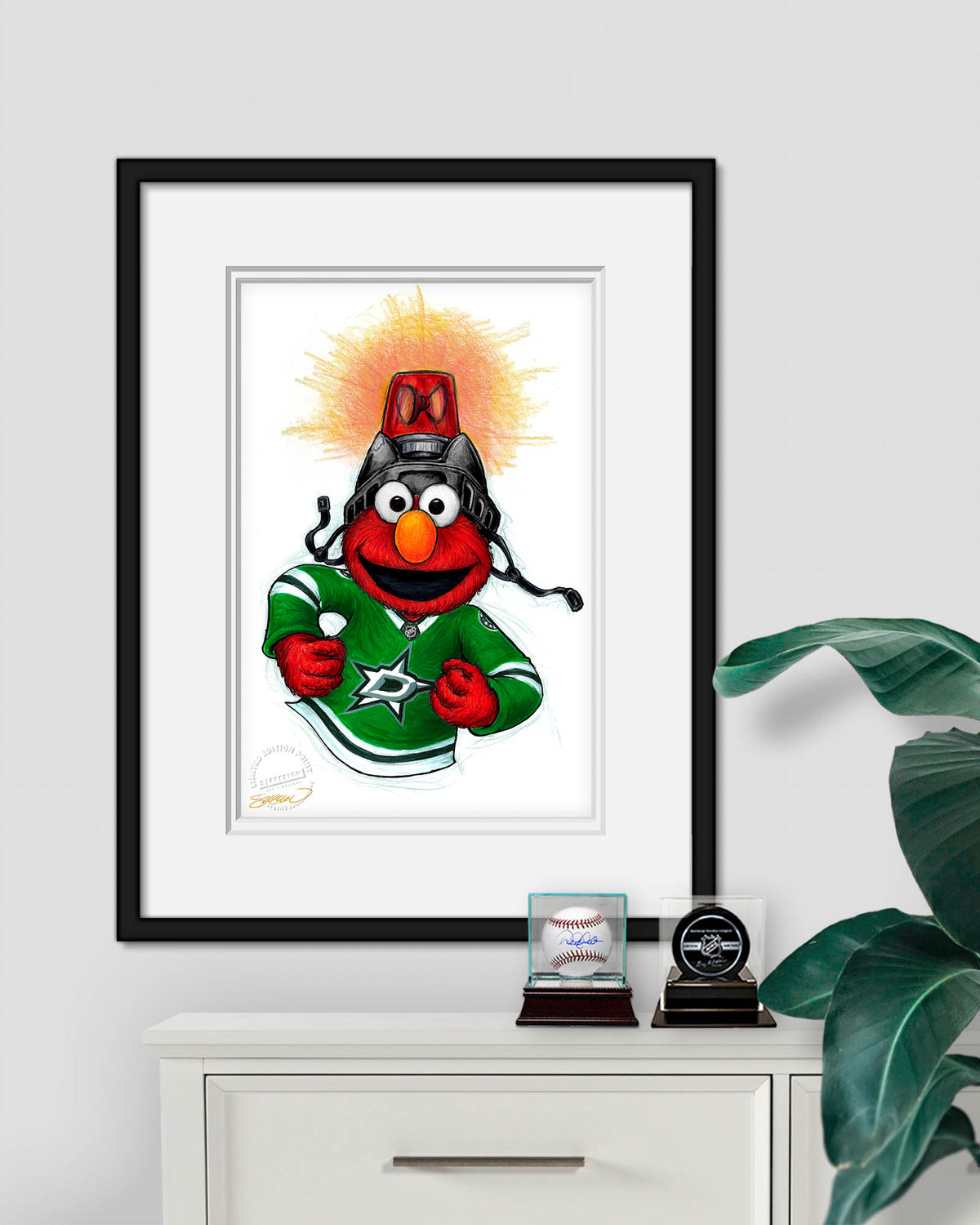 Elmo Loves Goals! x NHL Stars Limited Edition Art Print