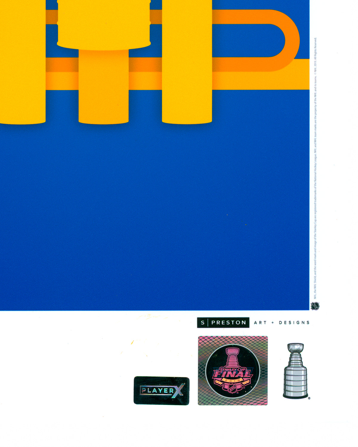 Minimalist 2019 Stanley Cup Champions - Brayden Schenn Autographed - Authenticated