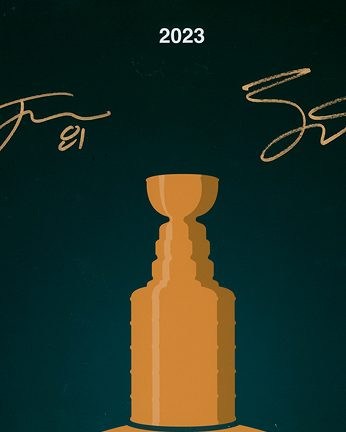 Minimalist Stanley Cup 2023 - Eichel x Marchessault Autograph - Authenticated