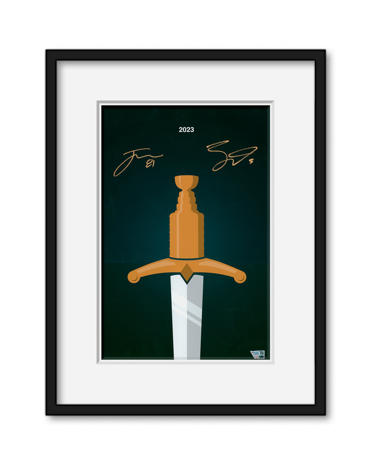 Minimalist Stanley Cup 2023 - Eichel x Marchessault Autograph - Authenticated