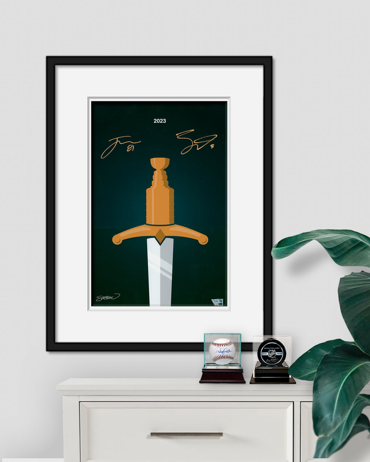 Minimalist Stanley Cup 2023 - Eichel x Marchessault Autograph - Authenticated