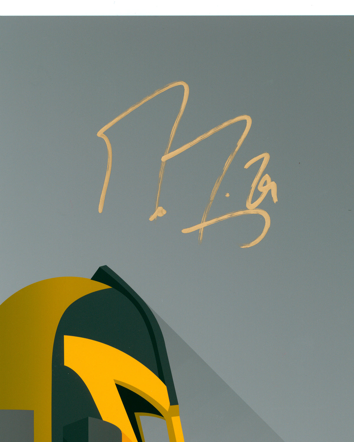 Minimalist T-Mobile Arena Poster - Marc Andre Fleury Autographed - Authenticated