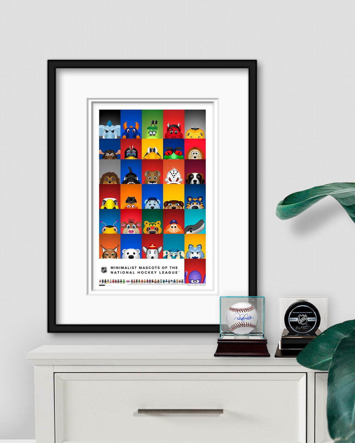 Minimalist All NHL Mascots