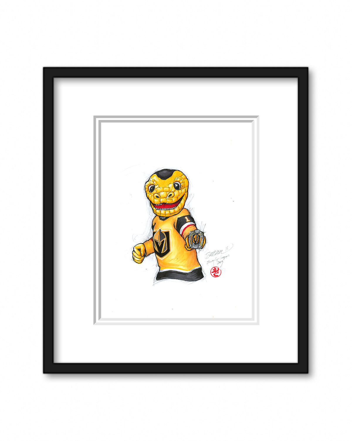 Chance - Vegas Golden Knights Stanley Cup Champions Original Art