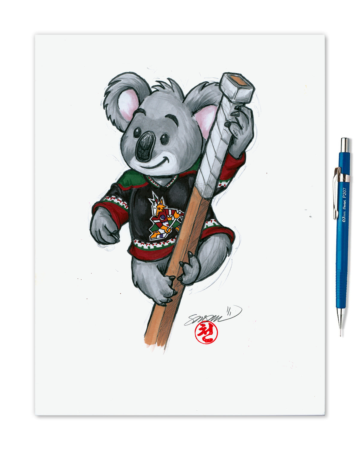 2023 NHL Global Series Melbourne - Arizona Coyotes Original Art