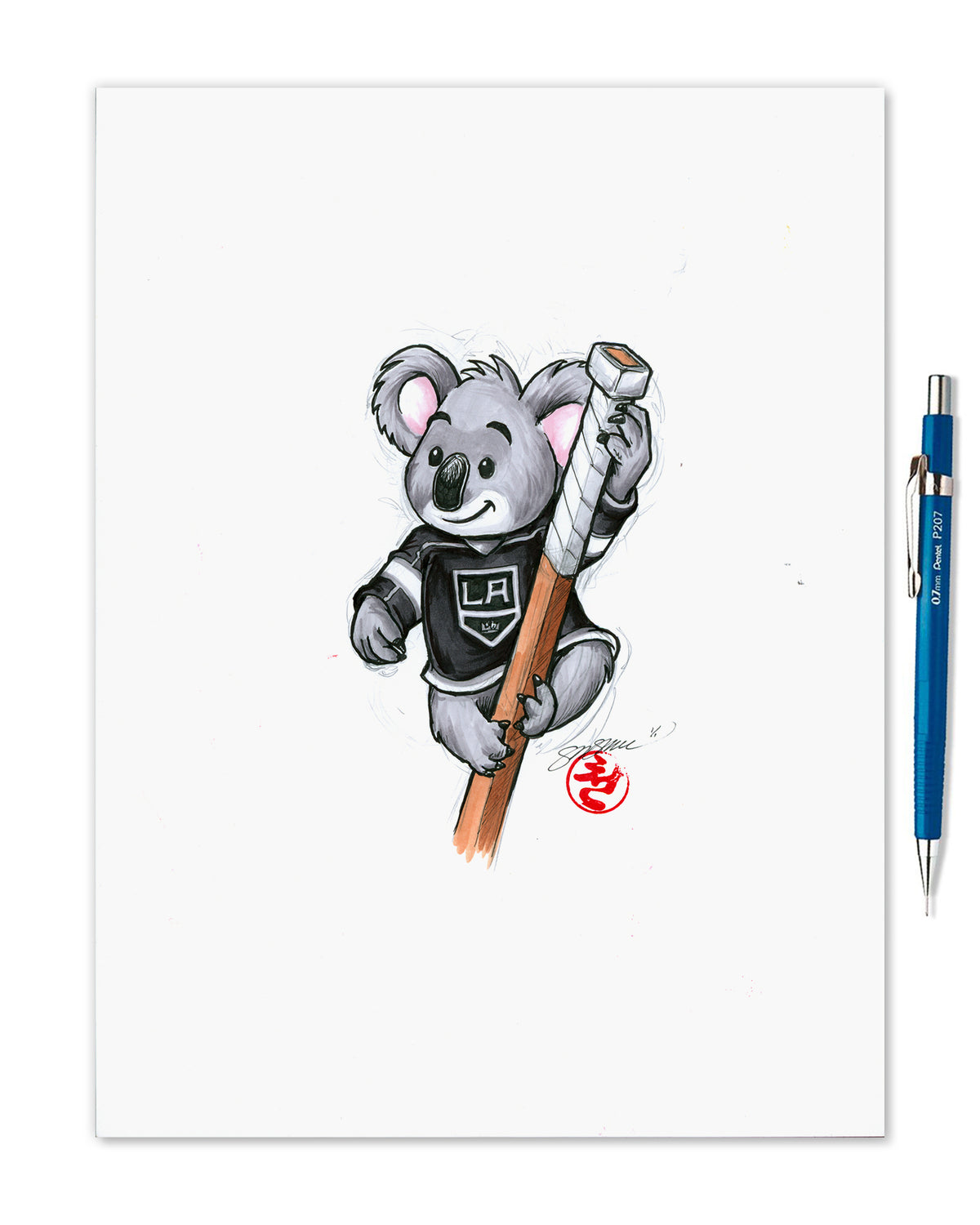 2023 NHL Global Series Melbourne LA Kings Original Art