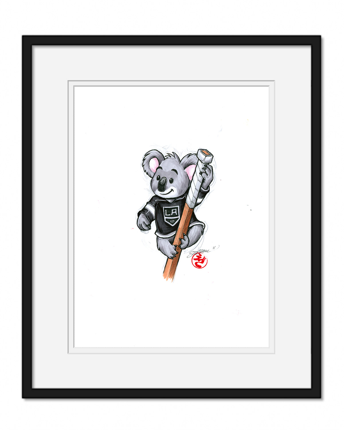 2023 NHL Global Series Melbourne LA Kings Original Art