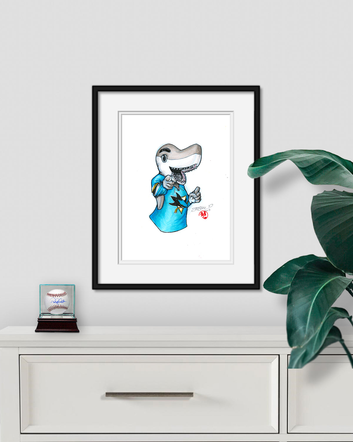 S.J. Sharkie - Original Mascot Artwork