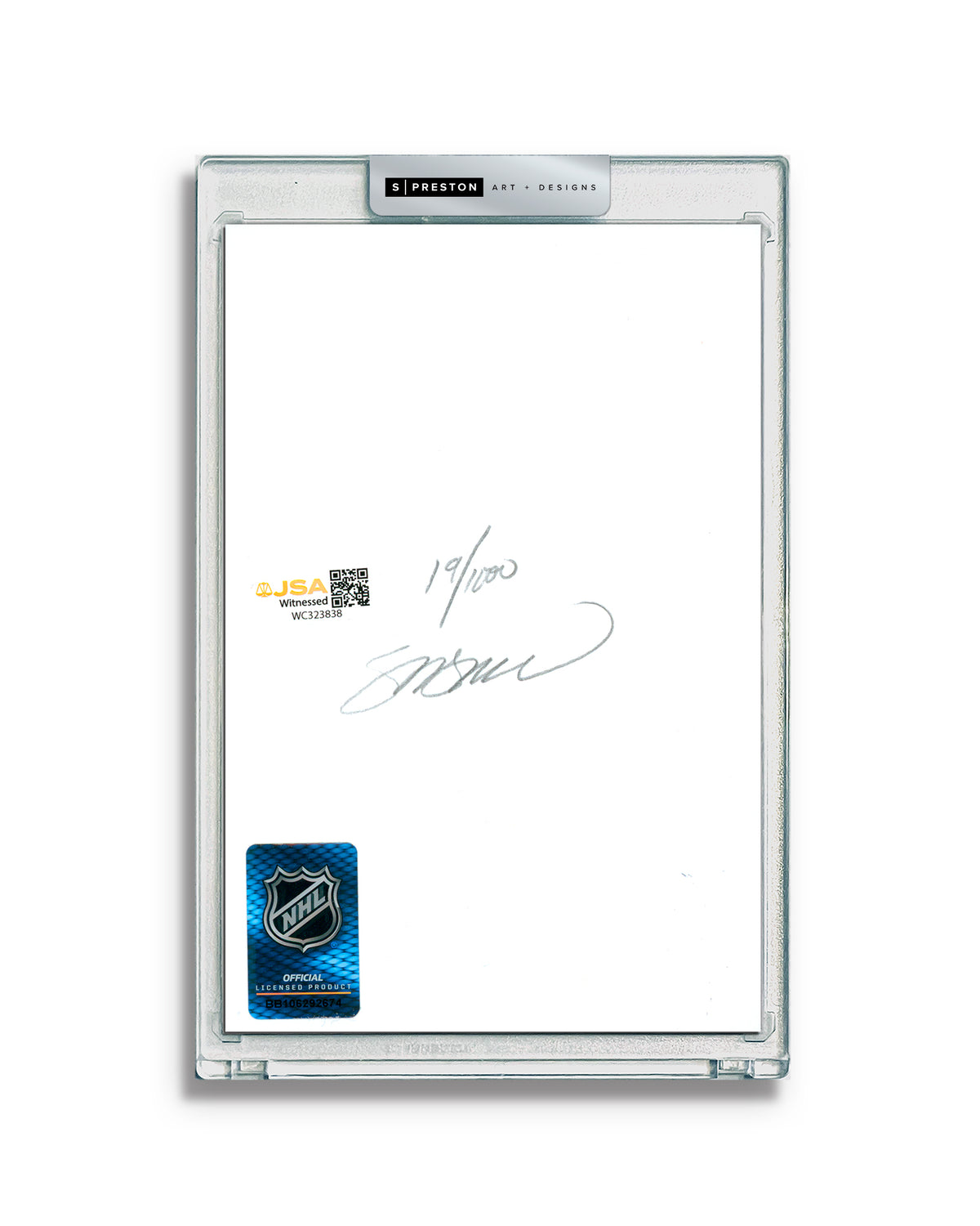 Daffy Duck x Bruins Print - Brad Marchand Autographed Slab - Authenticated