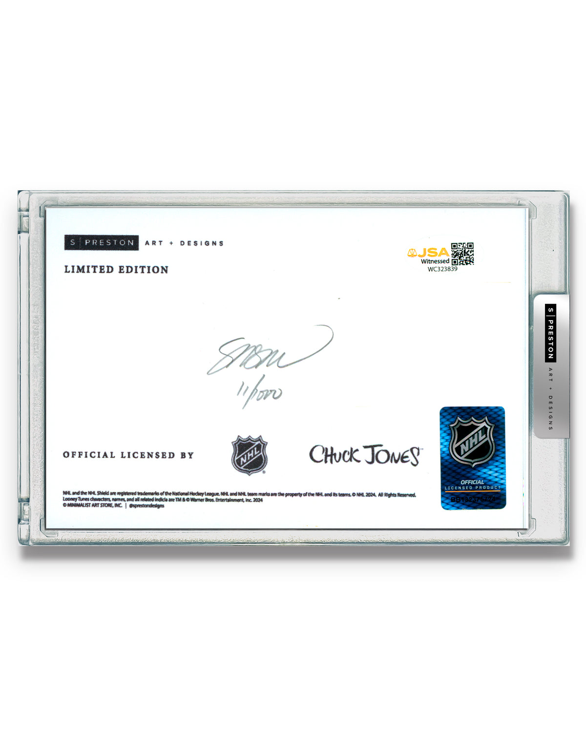 Tasmanian Line Change x Bruins Print - Brad Marchand Autograph Slab - Authenticated