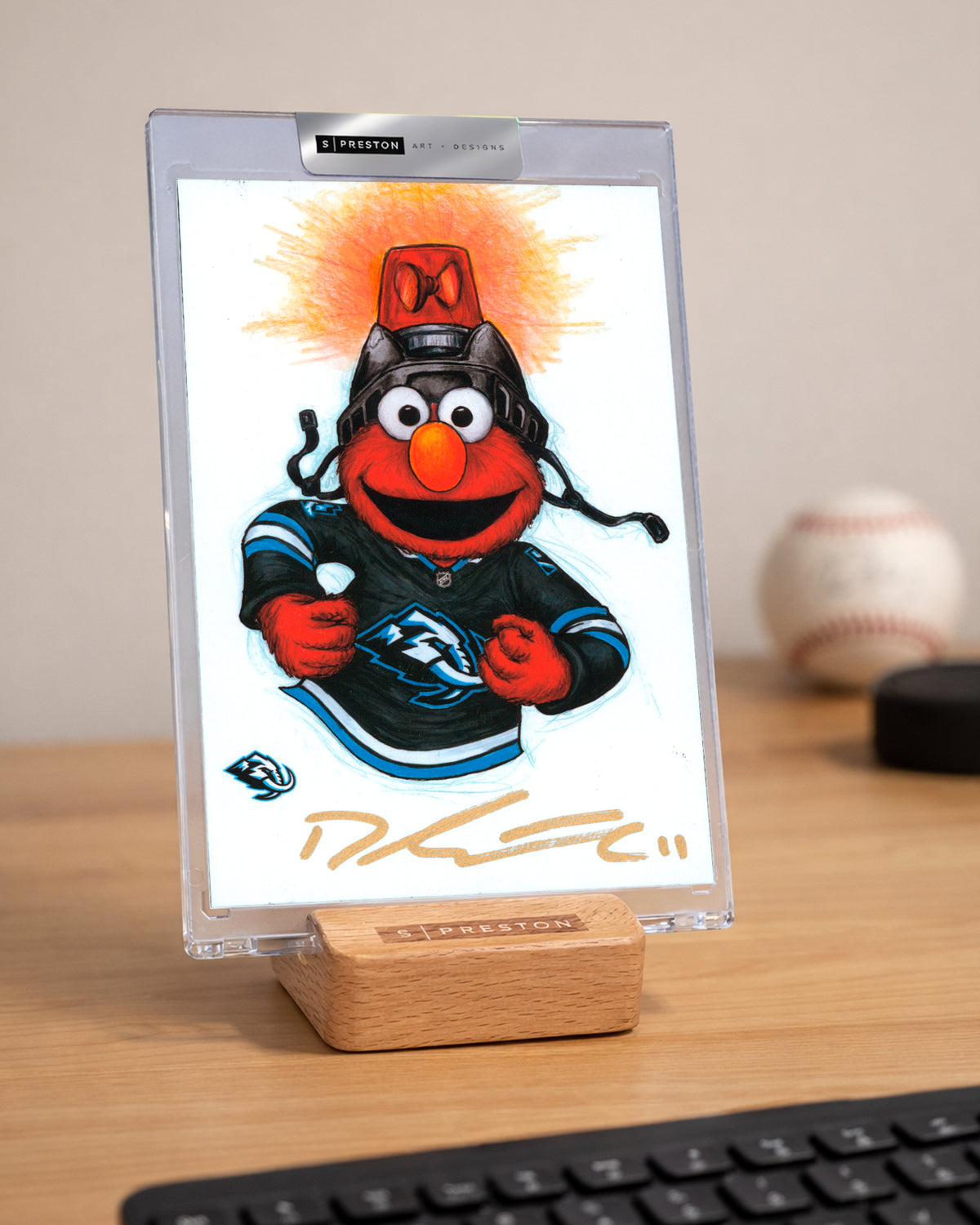 Elmo Loves Goals! x Mammoth - Dylan Guenther Autograph Slab - Authenticated