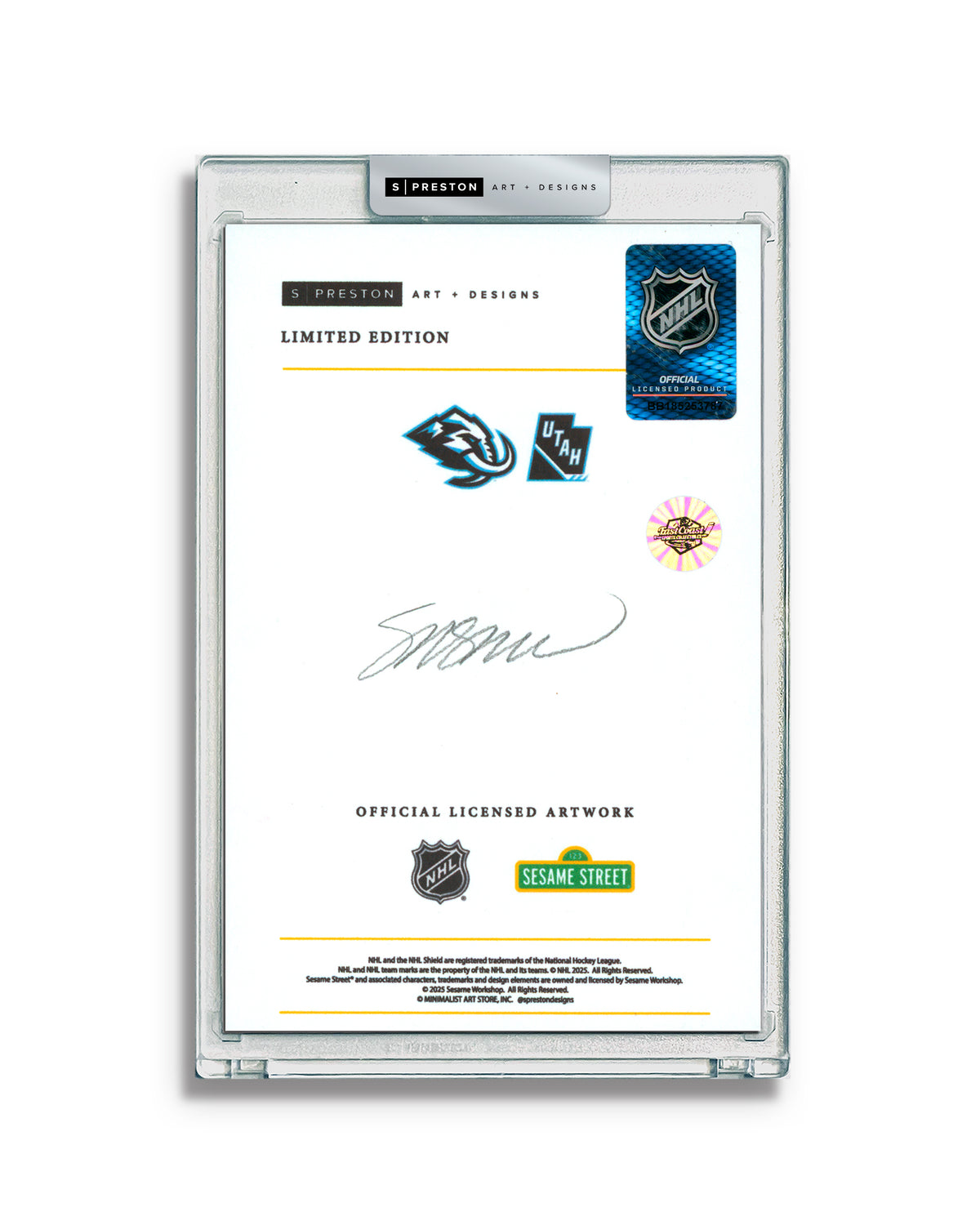 Elmo Loves Goals! x Mammoth - Dylan Guenther Autograph Slab - Authenticated