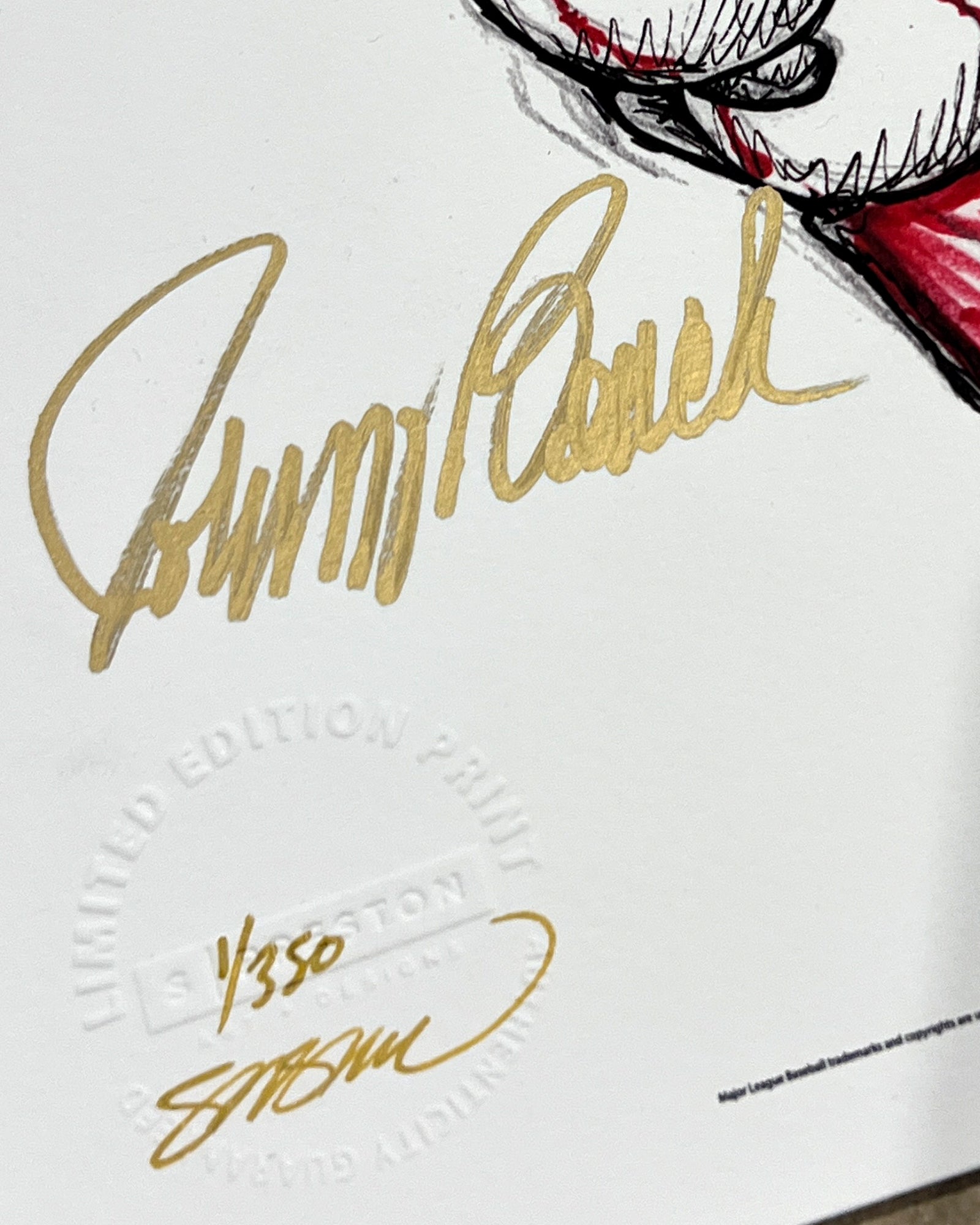Johnny Bench Ink Sketch - Cincinnati Reds - by S. Preston – S