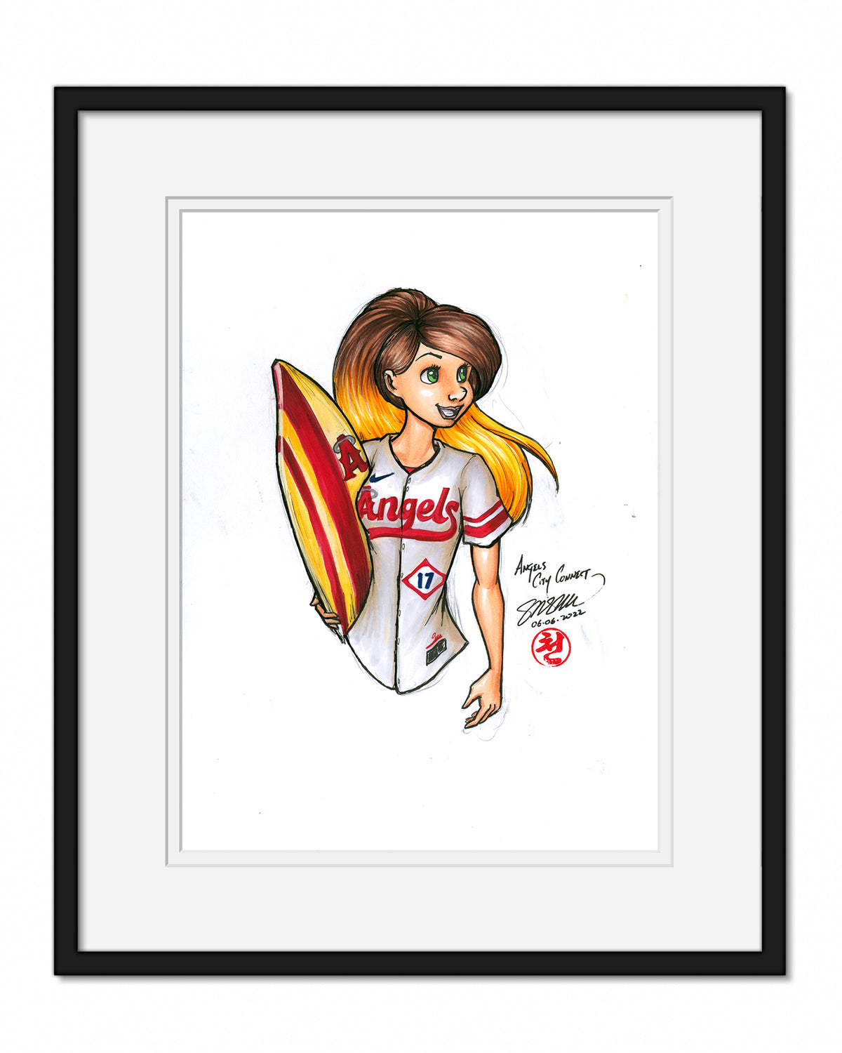 WinS® Los Angeles Angels City Connect - Konni Mackenzie Original Art
