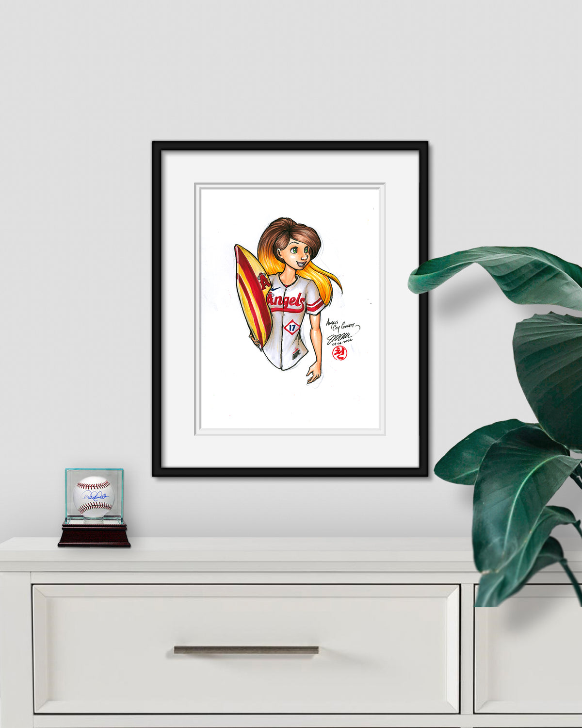 WinS® Los Angeles Angels City Connect - Konni Mackenzie Original Art