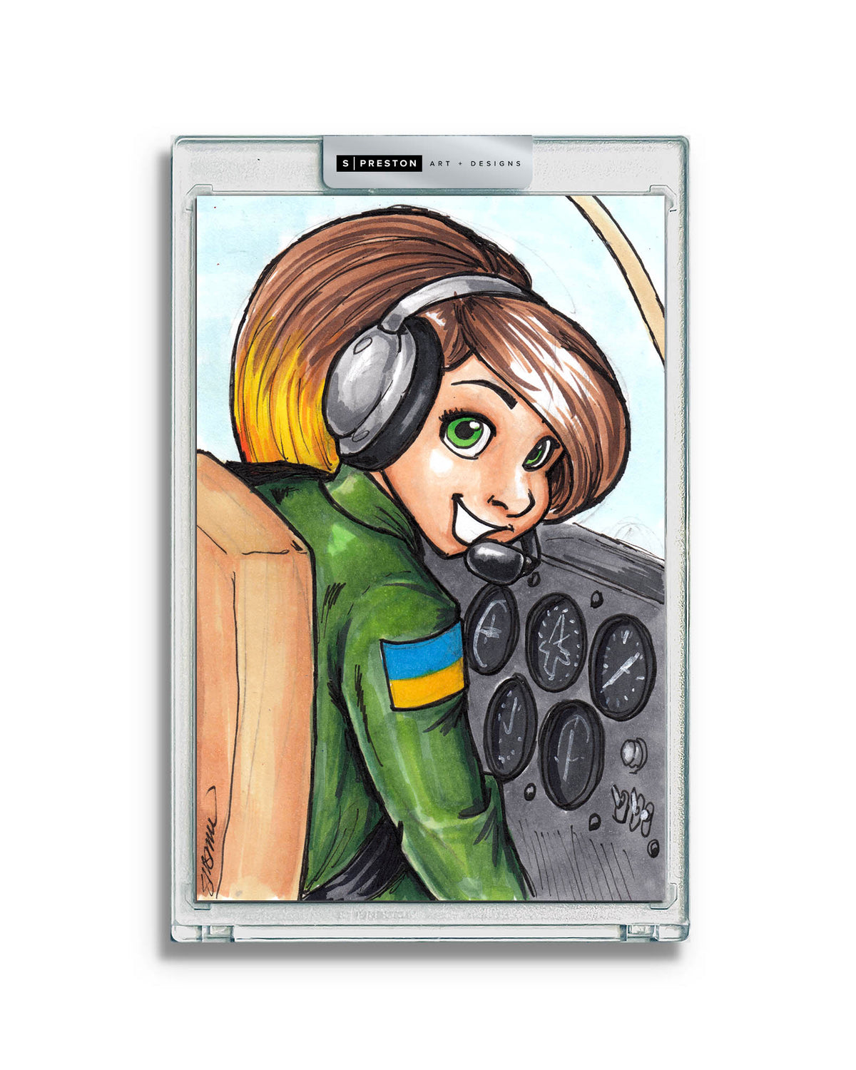WinS® Every Day Konni Mackenzie Original Art Card Slab 2023-11-28 - UKRAINE