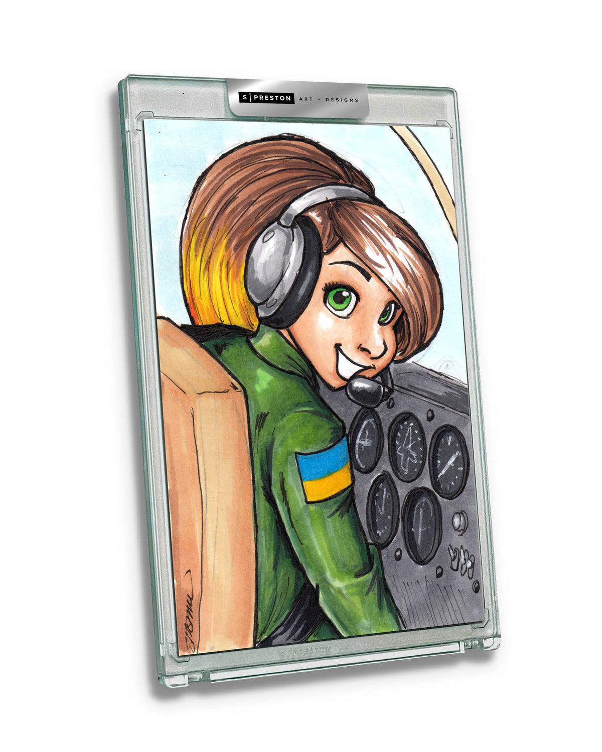 WinS® Every Day Konni Mackenzie Original Art Card Slab 2023-11-28 - UKRAINE