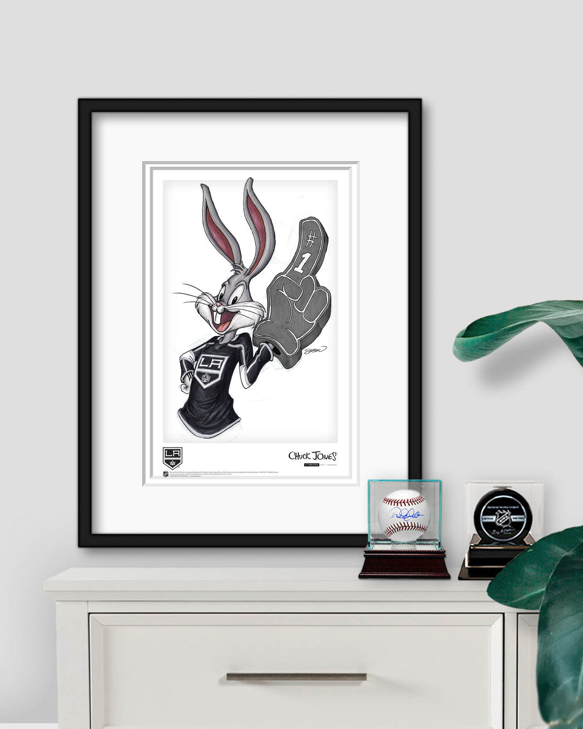 Rabbit Hockey Fan x NHL Kings Bugs Bunny Limited Edition Art Print